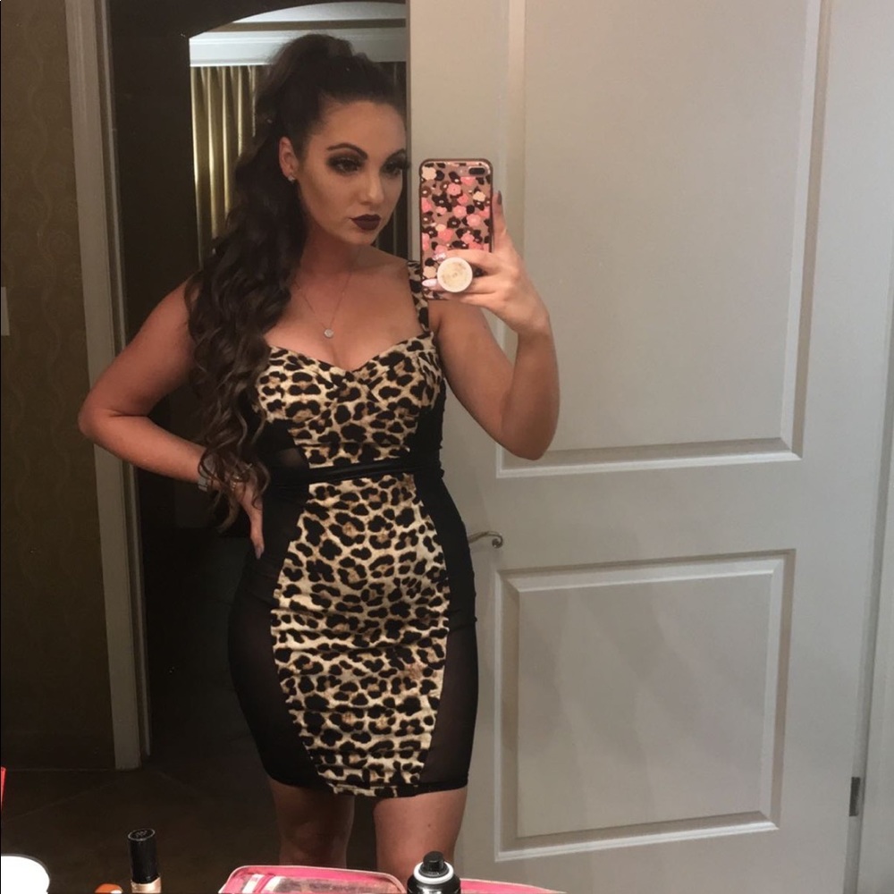 Oh polly cheetah dress